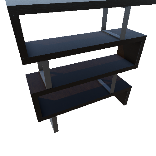 [PREFAB]Pearl Bookcase_NewWallnut